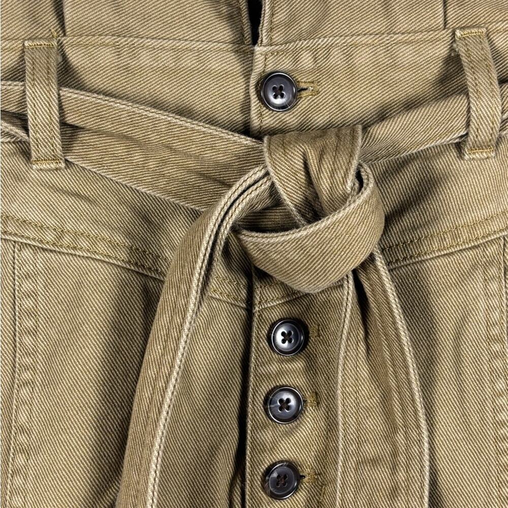 Banana Republic Skirt Paperbag Twill Khaki- size 6 - Picture 6 of 12
